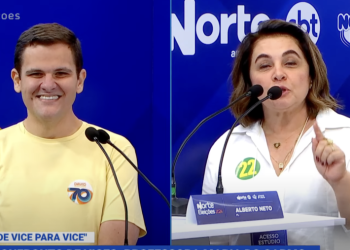 Em debate, vice de Alberto Neto admite que deve milhões em IPTU e defende a sonegação