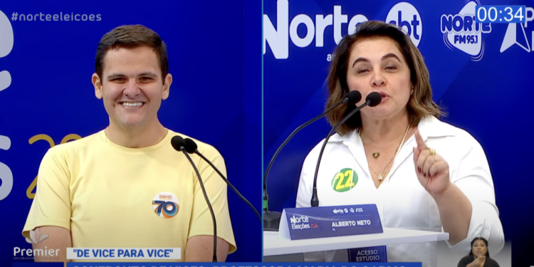 Em debate, vice de Alberto Neto admite que deve milhões em IPTU e defende a sonegação