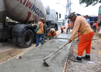 Prefeitura de Manaus reconstruiu mais de 57 mil metros quadrados de calçadas