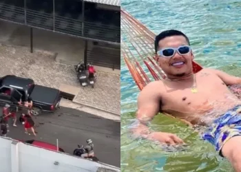 Veja momento em que enfermeiro é socorrido por amigos após ser morto a tiros