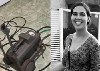Mulher morre após levar choque enquanto lavava calçada