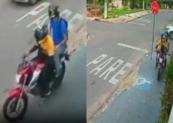 Dupla armada assalta trabalhadores em plena luz do dia; veja o vídeo