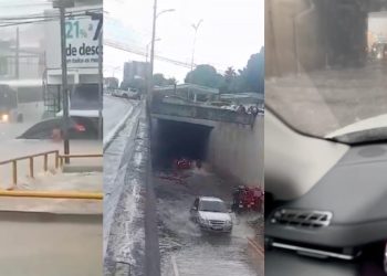 Vídeos: Chuvas intensas causam alagamentos e dificultam a vida de populares em Manaus