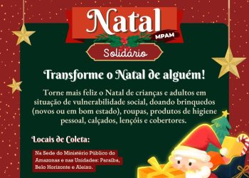 MPAM lança campanha “Natal Solidário” para crianças em vulnerabilidade