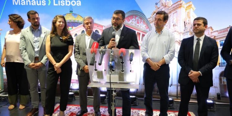 Governador Wilson Lima ressalta incentivo para ampliar voos internacionais na reinauguração da rota Manaus-Lisboa