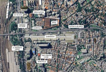 Foto: Divulgação/ Prefeitura do Rio Rio de Janeiro 08/12/2024 Projeção de como ficará a região do Sambódromo após a demolição do Elevado 31 de Março e requalificação da área, com a construção de túnel sob a linha férrea, parques, prédios residenciais, sala de espetáculos e o museu do samba. Foto: Divulgação/ Prefeitura do Rio