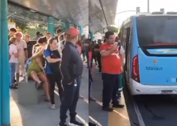 Grávida é agredida por assaltantes em ônibus