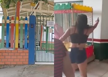 Mãe de aluna agride diretora de creche e vídeo causa revolta nas redes