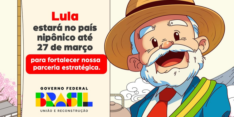 Presidente Lula vira personagem de mangá em anúncio de viagem ao Japão