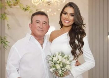 Amado Batista se casa com Miss Mato Grosso e matrimônio gera polêmica 