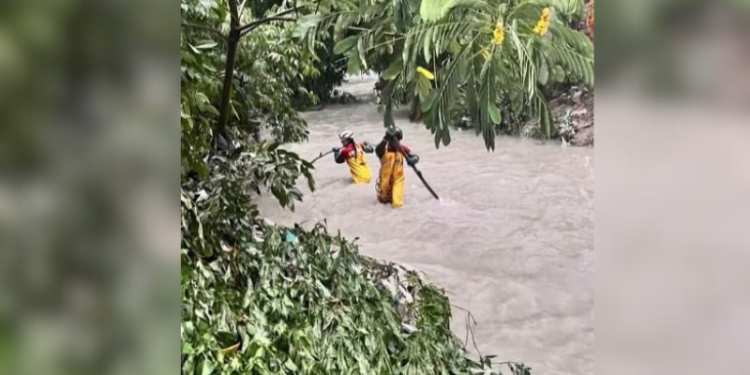 Homem some em igarapé ao tentar salvar crianças durante temporal