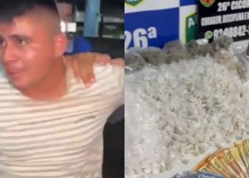 Homem é preso após polícia acabar com boca de fumo no Morrinho; veja o vídeo 