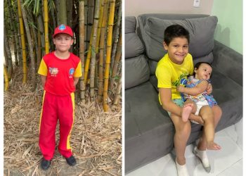 Bombeiro Mirim salva irmã de um ano que se engasgou enquanto jantava em Manaus 