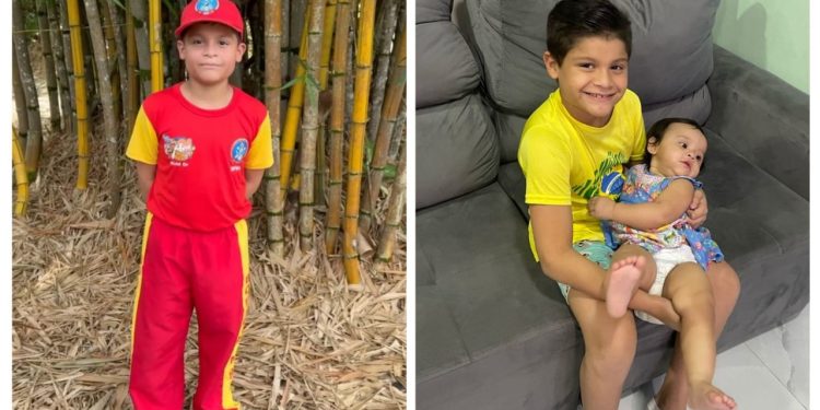 Bombeiro Mirim salva irmã de um ano que se engasgou enquanto jantava em Manaus 