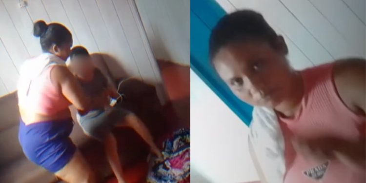 Mulher é flagrada maltratando idosa com deficiência no município de Carauari; veja o vídeo 