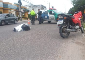 Motociclista de 64 anos morre em acidente de trânsito