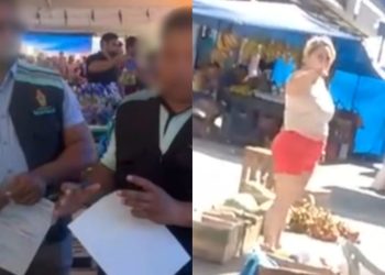 Vídeo: Feirante é suspensa após agredir administrador e colega em Manaus 