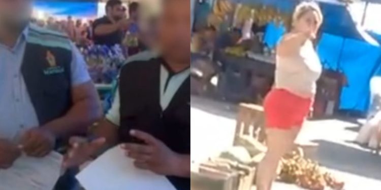 Vídeo: Feirante é suspensa após agredir administrador e colega em Manaus 