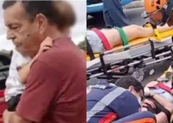 Acidente na Ponta Negra deixa quatro feridos, incluindo esposa e neto de ex-secretário de Segurança