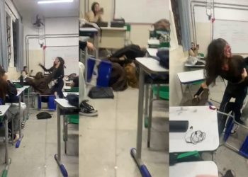 Vídeo: Briga com tesoura fere estudante dentro de escola estadual na Zona Leste de SP