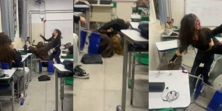 Vídeo: Briga com tesoura fere estudante dentro de escola estadual na Zona Leste de SP