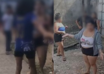 Mulher é punida com agressão por ameaçar adolescente; veja vídeos