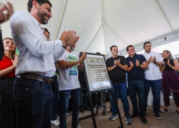Vice-prefeito Renato Junior entrega primeira etapa de Estação de Tratamento de Esgoto