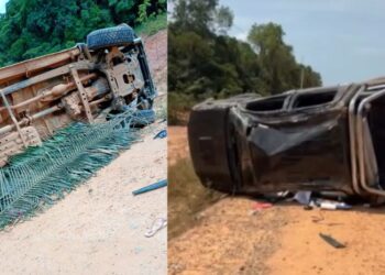 VÍDEO: duas pessoas morrem e três ficam feridas em capotamento na BR-319