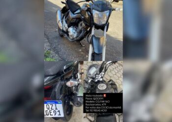 Dupla furta motocicleta em segundos próximo ao T1 em Manaus