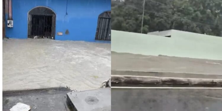 Chuva forte causa alagamentos em várias zonas de Manaus nesta sexta