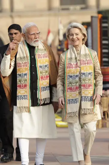 Rio de Janeiro (RJ), 30/01/2026 –  Ursula von der Leyen, presidente da Comissão Europeia, com o primeiro-ministro indiano, Shri Narendra Modi.
Foto: Ursula von der Leyen/ X