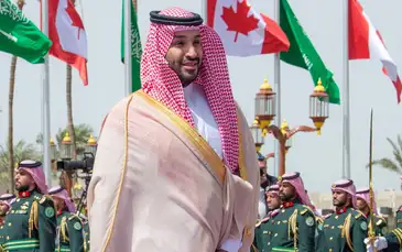 SAUDI NEWS AGENCY/Reuters/ Proibido reprodução Canadian Prime Minister Mark Carney meets Saudi Crown Prince Mohammed bin Salman in Jeddah, Saudi Arabia, July 9, 2026. Saudi Press Agency/Handout via REUTERS THIS IMAGE HAS BEEN SUPPLIED BY A THIRD PARTY. REFILE - CORRECTING ID FROM